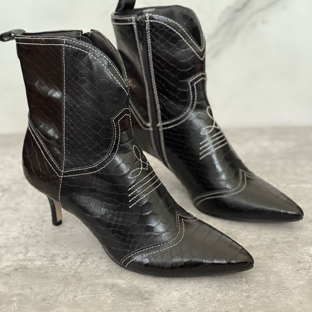 Matisse Aubrey Western Leather Ankle Bootie